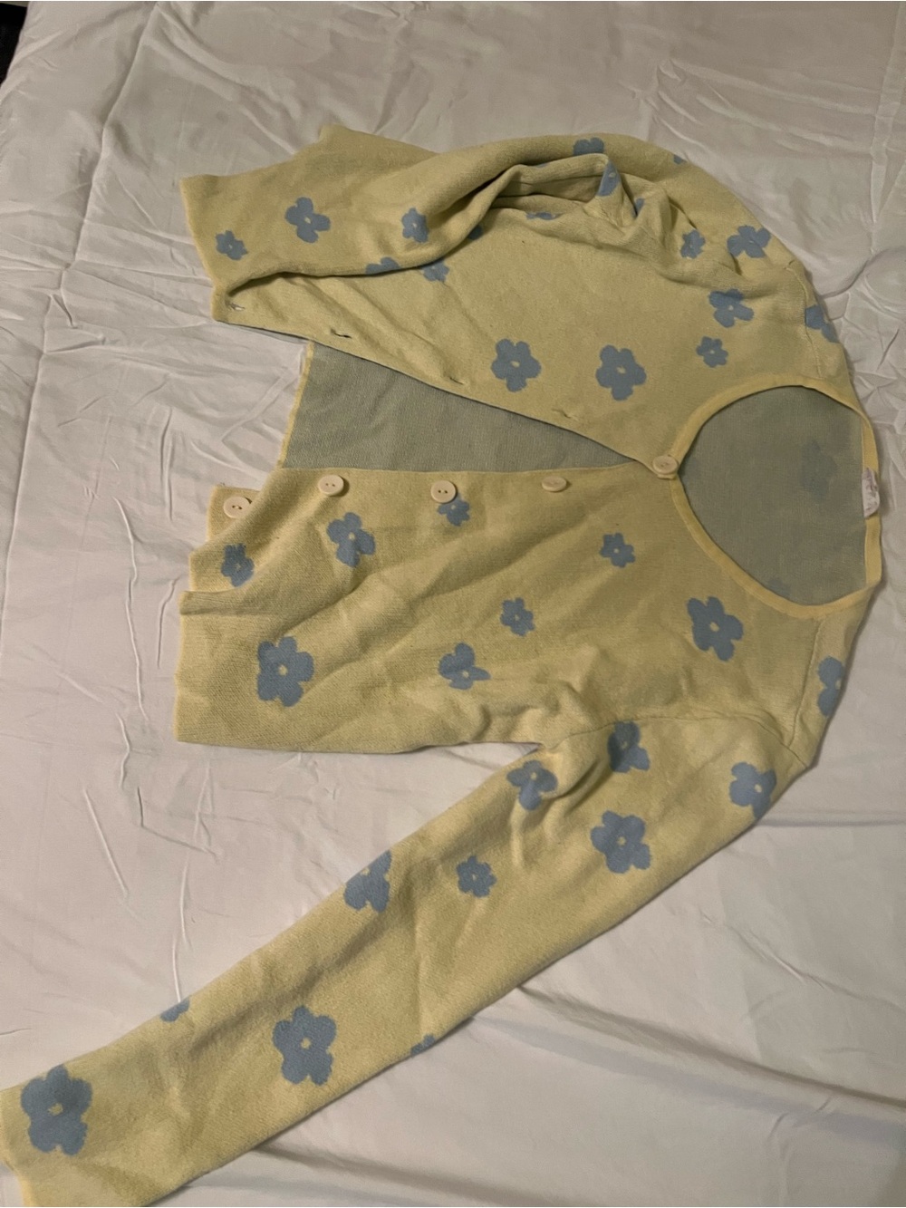 Le Lis Mint and Cream Sweater Top